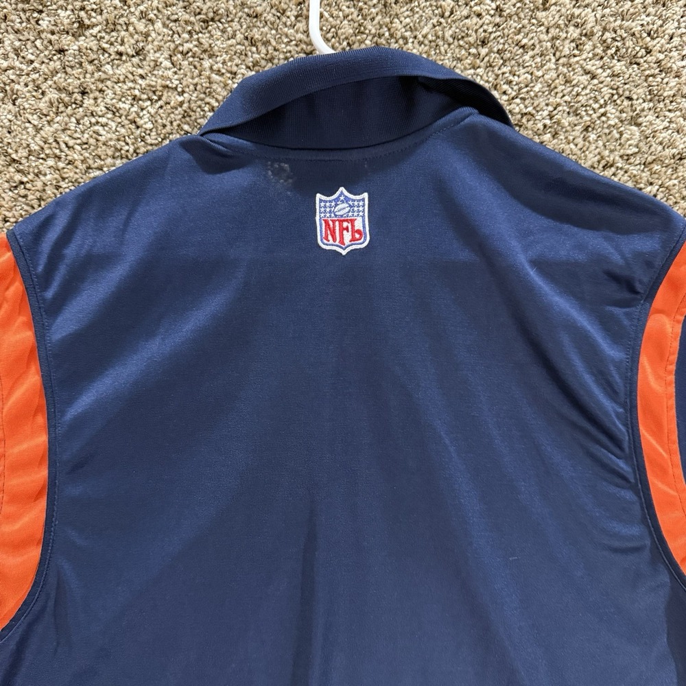 VTG Nike NFL Pro Line Denver Broncos Shirt Men's Large Blue Orange Polo Dri-Fit - Picture 11 of 11